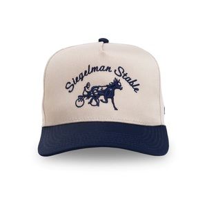 SIEGELMAN STABLE HAT - KHAKI/NAVY